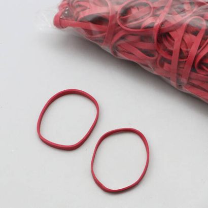Elastiques en caoutchouc, rouge 50 mm | 5 mm