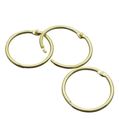 Anneaux de reliure métal 32 mm  | or 