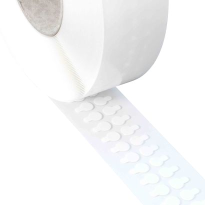 Pastilles adhésives en acrylate pur double face, env. 1 mm d’épaisseur, adhérence forte/forte 10 mm | 3000 pcs