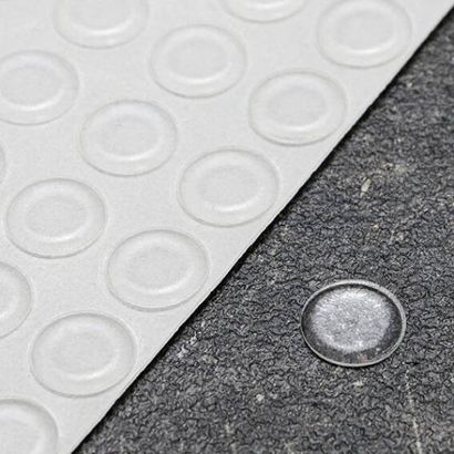 Elastikpuffer, Scheibe, selbstklebend 12.7 mm | transparent 