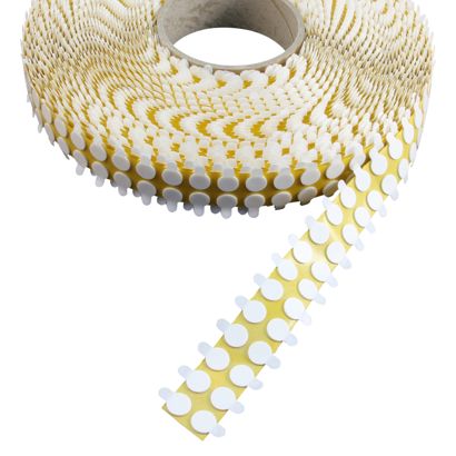 Pastilles adhésives en mousse double face, env. 1 mm d’épaisseur, adhérence forte/forte 10 mm | 5000 pcs
