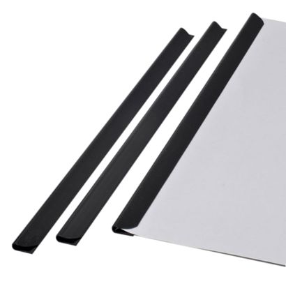 Klemmschienen DIN A5, schwarz, 3-4 mm 
