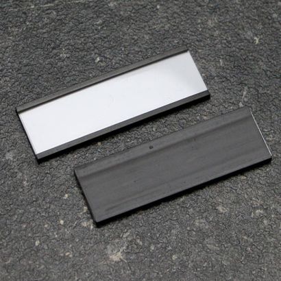 Etikettenhalter, C-Profil, magnetisch,  Abschnitte 25 mm | 80 mm | nicht selbstklebend 