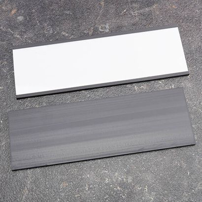 Etikettenhalter, C-Profil, magnetisch,  Abschnitte 50 mm | 150 mm | nicht selbstklebend 