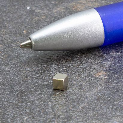 Würfelmagnete aus Neodym, vernickelt 3 x 3 x 3 mm 