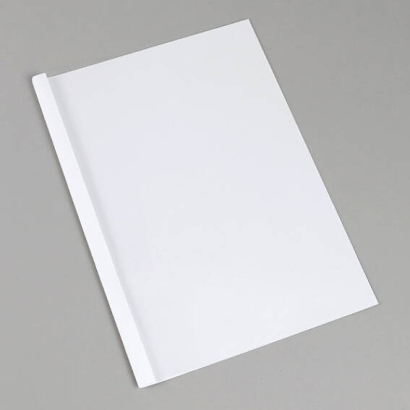 Thermobindemappe A4, Leinenkarton, 15 Blatt, weiß | 1,5 mm  | 250 g/m²