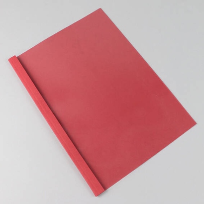 Chemises à reliure thermiques A4, carton lin, 30 feuilles, rouge | 3 mm | 230 g/m²