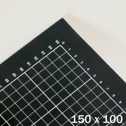 Tapis de découpe, XXL, 150 x 100 cm, auto-guérison, avec grille noir