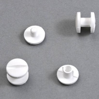 Kunststoffbuchschrauben, 5 mm | weiß