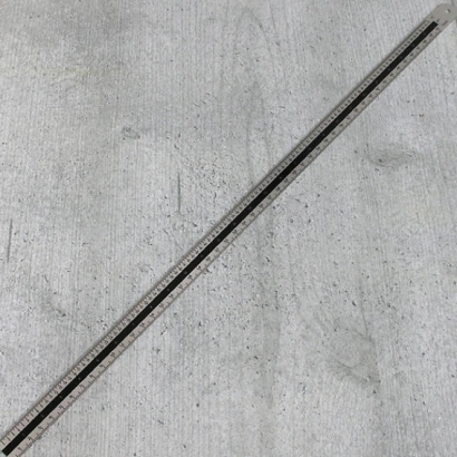 Typomètre lignomètre 50 cm | sans butée, élastique, sans tampon, flexible