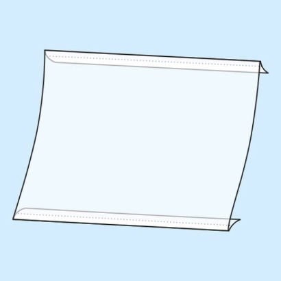 Pochettes en C avec bandes adhésives A1 format paysage