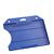 Porte-badge en plastique dur, ouverte bleu 