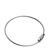 Porte-clés avec fermoir à vis, 150 mm, argent 150 mm | Lot de 100 (sachets à fermeture pression) 