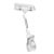 Clip porte-étiquette avec grande pince et porte-prix, 5 cm d'extension, transparent 5 cm d'extension 