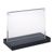 magnetischer T-Aufsteller mit schwarzem Sockel Querformat | A6 105 x 148 mm