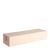 Kartenhalter aus Holz, Sockel für variables Stecksystem MODUL gerader Einsteckschlitz | 148 mm | Buchenholz