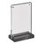 magnetischer T-Aufsteller mit schwarz-matten Sockel Hochformat | A6