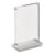 Présentoir de table magnétique en T avec base transparente mate A6 - 105 x 148 mm  | portrait 