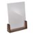 Tischaufsteller Holz LignoLine  A4  | Hochformat  | Walnussholz|Acryl (PMMA) 