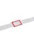 Datumsweiser, mit Knebelgummi und Metallsplinten, rot, Schlitzfenster ES3, 20 x 31 mm innen, 27 x 41 mm außen  | 330 mm 