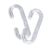 Crochet C, longueur de 38 mm, plastique transparent null