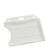 Porte-badge en plastique dur, ouverte blanc 