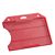 Porte-badge en plastique dur, ouverte rouge 