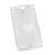 Porte-badges en plastique dur, renfoncement pour le pouce, mates, portrait null