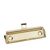 Pince pour porte-bloc avec suspente coulissante, 100 x 30 mm, laitonnée 100 x 30 mm | avec suspente coulissante