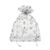 Sachets organza Noël 150 x 200 mm | Flocon de neige/cristal de glace