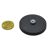 Gummierte Magnete mit Gewindebuchse 43 mm | schwarz | M5