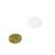 Pastilles métalliques blanches, adhésives 20 mm