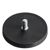 Gummierte Magnete mit Gewinde schwarz  | 66 mm | M8x15 mm 