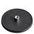 Gummierte Magnete mit Gewindebuchse schwarz  | 88 mm | M8 