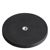 Gummierte Magnete mit Innengewinde schwarz  | 88 mm