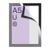 Magnetrahmen A5, selbstklebend randklebend (best price) | silber
