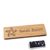 Badge nominatif en bois, timberline® «complete-engraved» 76,3 x 25,5 mm | Aimant smag®, extra fort