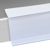 Scannerschiene HE, selbstklebend, 15° Lesewinkel 26 mm | 1000 mm | weiß  | zum Kleben (Schaumklebeband)  | Kleber unten 