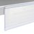 Scannerschiene DBR, selbstklebend, mit Griffkante zum Kleben (Standardklebeband) | 39 mm | transparent | 1.000 mm