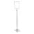 Plakatrahmen mit Standfuß und Halterung (Set) A5 Aluminiumstange verstellbar von 600 - 900 mm | transparent | Standfläche: grau