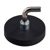 Gummierte Magnete mit Haken, L-Form 31 mm | schwarz
