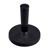 Gummierte Magnete mit Griff mit Gewindebuchse | 43 mm | schwarz