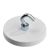 Gummierte Magnete mit Haken 43 mm | weiß