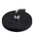 Gummierte Magnete mit Haken, L-Form 43 mm | schwarz