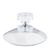 Ventouses avec écrou 40 mm | M4, longueur 6 mm  | écrou moleté en plastique transparent 