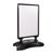 Stop-trottoir A1 STORM-STOP Lite avec réservoir d'eau, résistant au vent, profil 32 mm, coins arrondis noir 