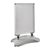 Stop-trottoir A1 STORM-STOP Lite avec réservoir d'eau, résistant au vent, profil 32 mm, coins arrondis argent 