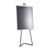 Chevalet mobile en aluminium avec cadre clic-clac argent  | 1500 mm | A1 594 x 841 mm 