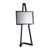 Chevalet mobile en aluminium avec cadre clic-clac noir  | 1000 mm | A3 297 x 420 mm 