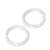 Mousquetons, rond, 38 mm, aluminium, argent null